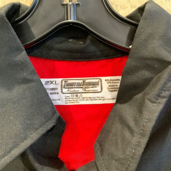 THROTTLE THREADS Parts Unlimited Mechanics Button Up Shirts - Racing - Mens 2XL - Picture 3 of 6